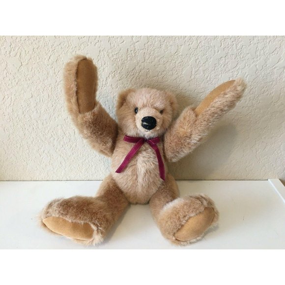 Bearly There Eureka Stuffed Mohair Jointed Bear 10 - Picture 5 of 7
